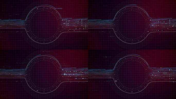 数字背景4K高科技线条数字化动态动画