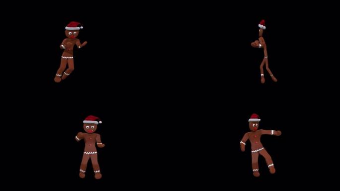 姜饼干舞蹈4-圣诞节概念