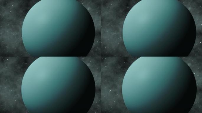 旋转3d现实天王星行星