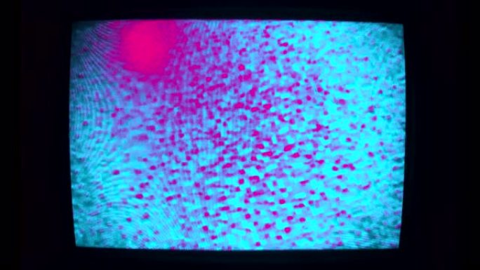 池中的太阳合成波失真抽象图案旧电视模拟静态噪声管屏幕