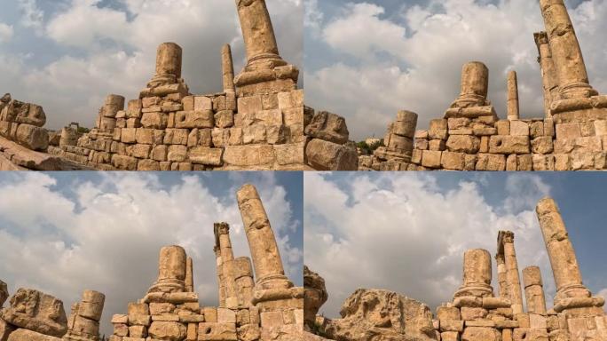 约旦安曼城堡的赫拉克勒斯神庙