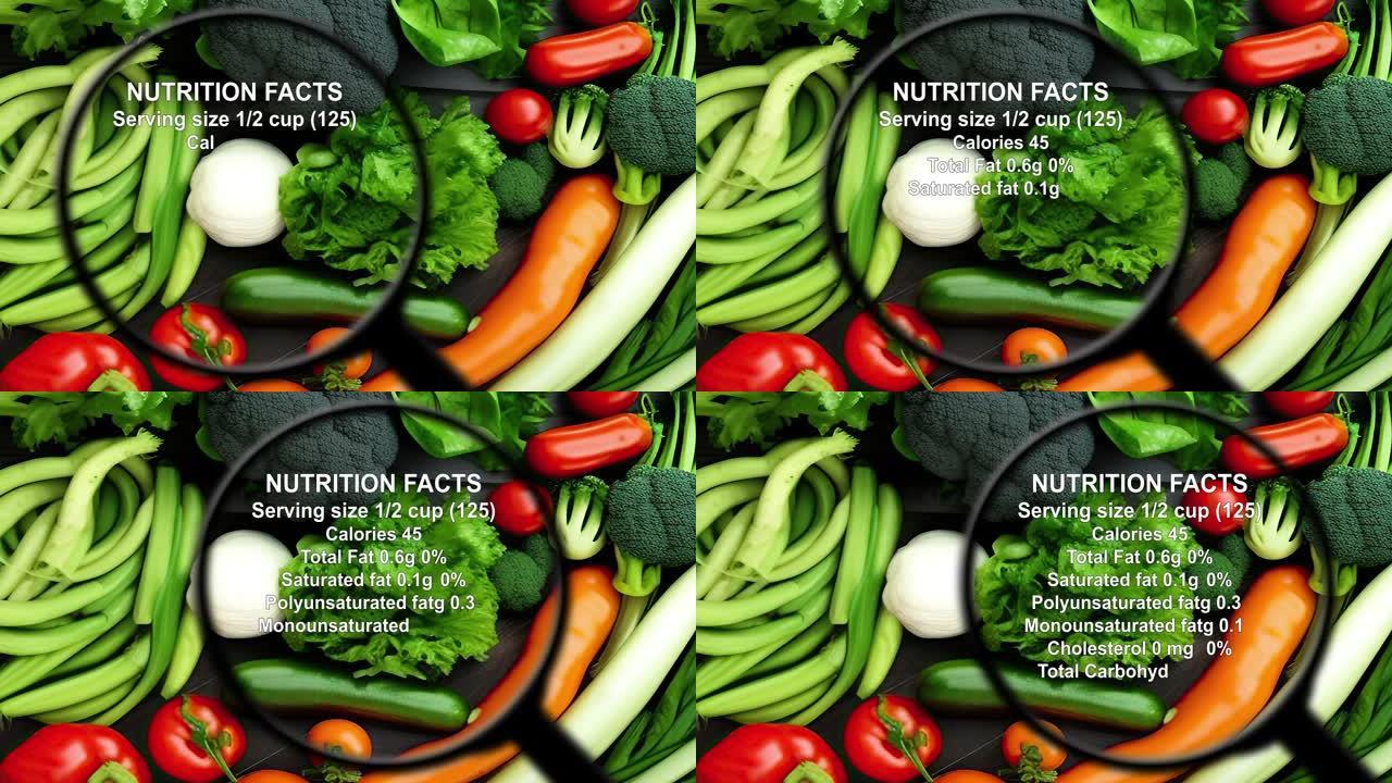 各种蔬菜的营养事实