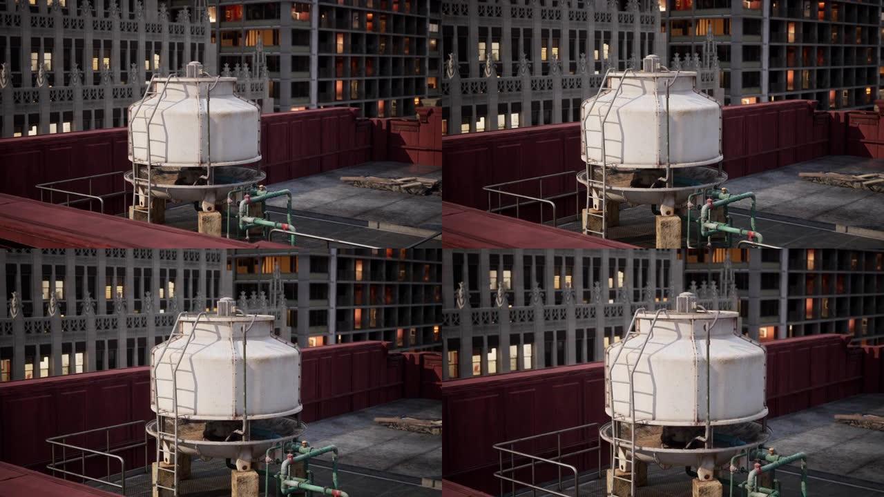 纽约水塔水箱细节