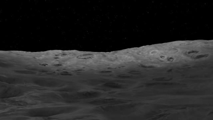 日食期间的黑影投射月球表面
