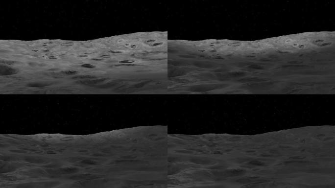 日食期间的黑影投射月球表面
