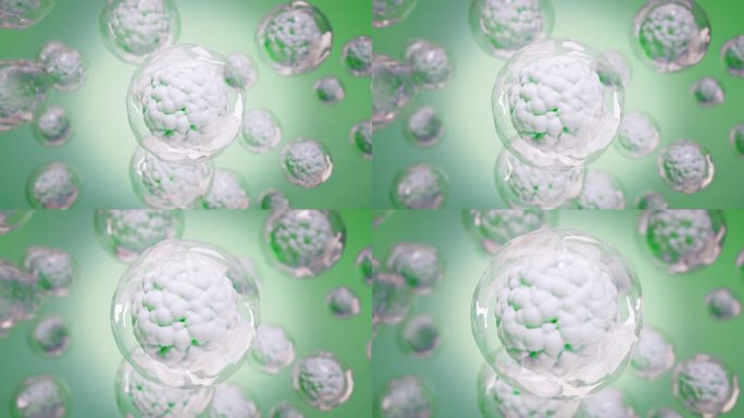 科技医疗细胞病毒三维动画广告素材