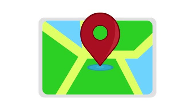 动画图标地图GPS全球定位系统