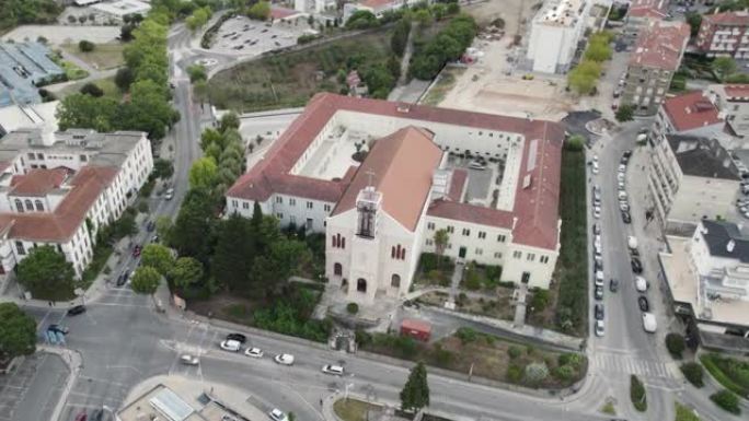 莱里亚大教堂的鸟瞰图，风格主义和巴洛克建筑风格