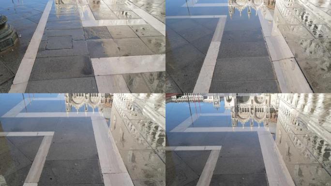 意大利威尼斯——高水位侵入圣马可广场