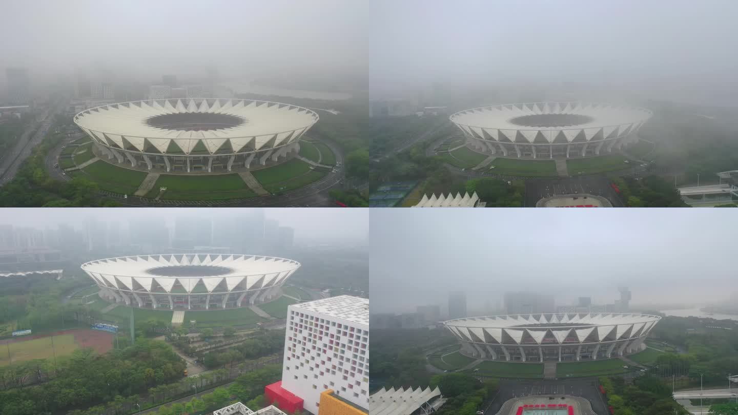 云雾里的佛山新城