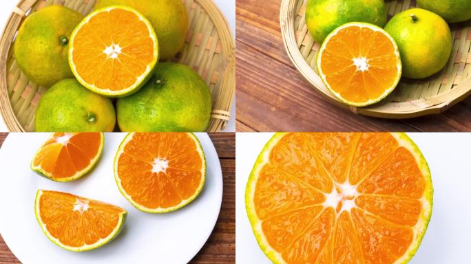【镜头合集】新鲜切开的橘子鲜橙（2）