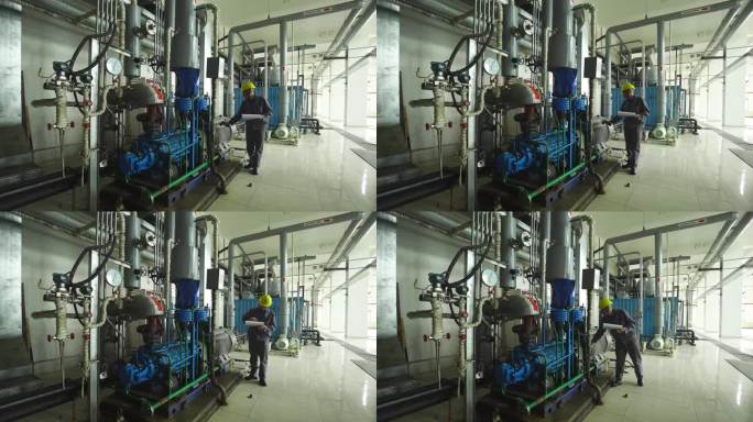 机器检查护理 重工机器厂技术人员 新能源