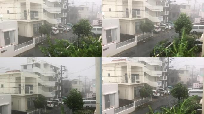 极端天气-冲绳台风风