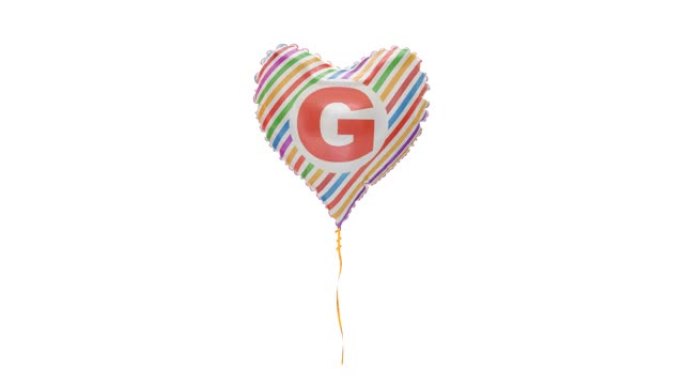 带字母-G的氦气球