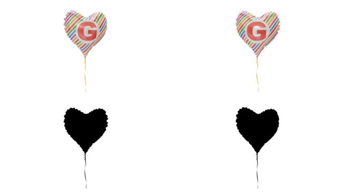 带字母-G的氦气球