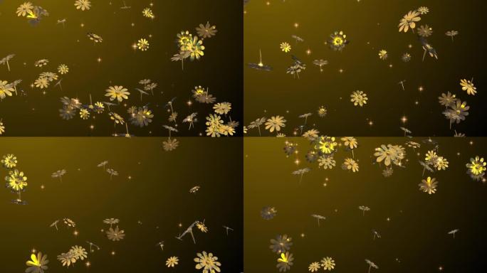 金花粒子循环动画