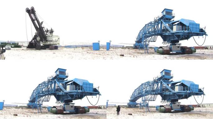 露天煤矿巨型装载机的镜头