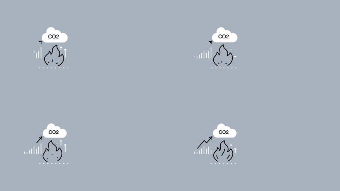 CO2创作卡通素描4k视频。