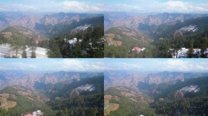 西姆拉库夫里的风景。喜马偕尔·帕德什。