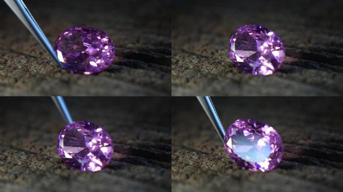 粉红钻石它是有价值的，昂贵的和稀有的。用于珠宝制作