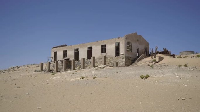 纳米比亚被遗弃的城市Kolmanskop。古城，非洲沙漠中的沙子