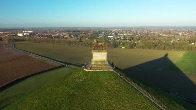 比利时滑铁卢战争纪念馆鸟瞰图。