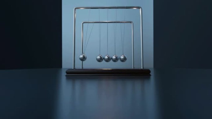 摆锤球摆动牛顿的摇篮物理学