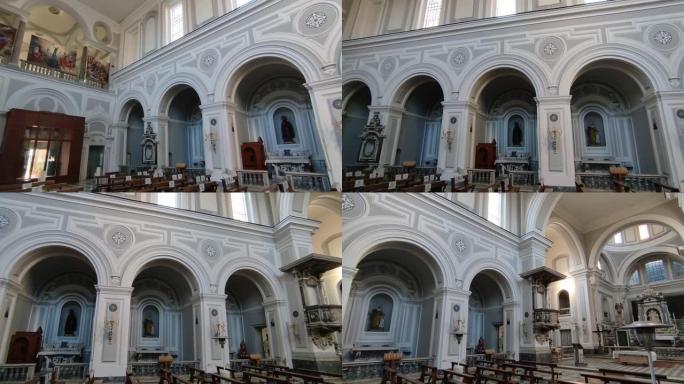 那不勒斯-圣玛丽亚·德格里·安吉利·阿尔勒·克罗西教堂的内部概述