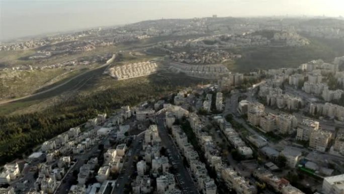 以色列Pisgat Zeev和Neve Yaacov街区-空中