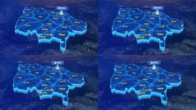 临汾市霍州市蓝色三维科技区位地图