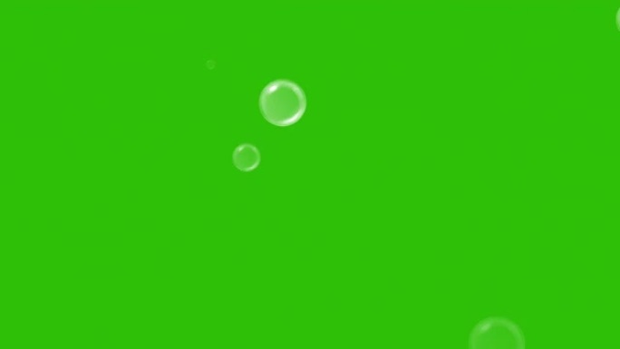 水泡或肥皂气泡出现在随机位置，并随着弹出而消失。泡沫破裂运动。特写不同的碳酸盐气泡。带气泡的循环4k