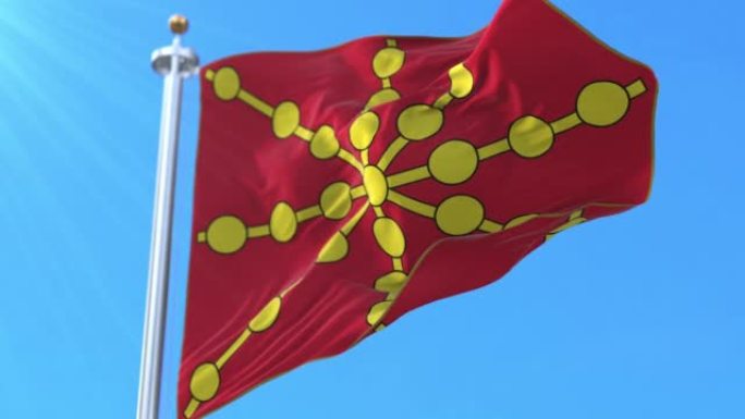 西班牙纳瓦拉皇家旗帜。循环