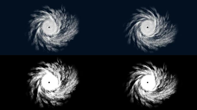 带阿尔法频道的热带气旋、CG动画
