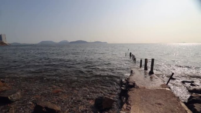 香港2021年2月22日沙湾泳棚景观