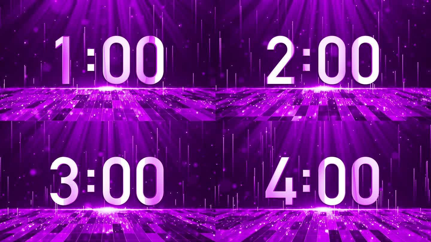 高端粉紫色五分钟液晶正数顺数计时