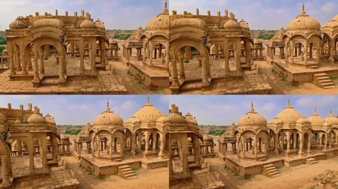 巴达巴墓是印度塔尔沙漠的砂岩陵墓。印度拉贾斯坦邦斋沙默尔,