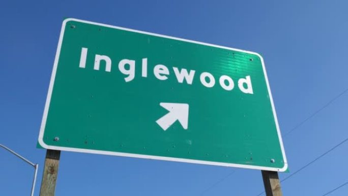 英格尔伍德加州公众欢迎标志