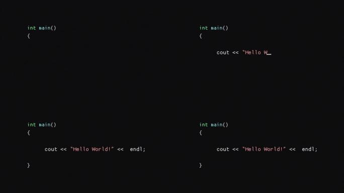 用C编程语言写一个简单的代码，Hello World message