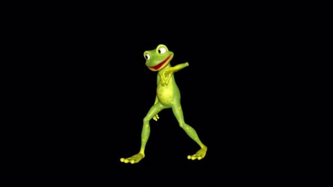 阿尔法频道上的跳舞青蛙环