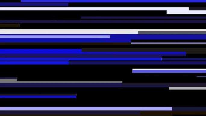 抽象无缝循环蓝白彩线背景