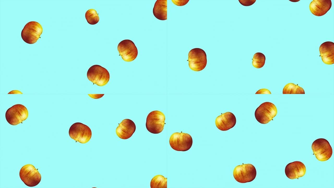 苹果水果运动设计动画