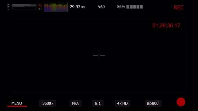 相机vewfinder HUD.技术相机vewfinder HUD数据显示