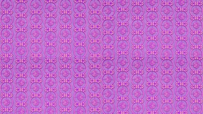 装饰花卉巴洛克民族装饰品，文艺复兴时期复古古董复古图案，维多利亚时代优雅锦缎背景，花朵粉色紫色织物纺