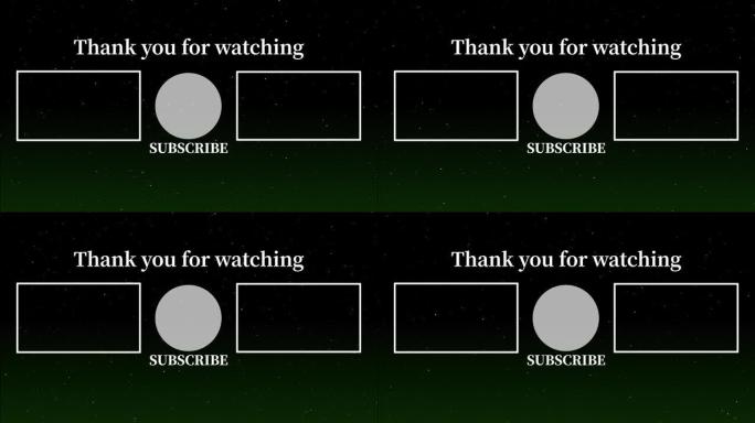 太空银河端卡结束屏幕运动图形