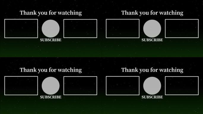 太空银河端卡结束屏幕运动图形