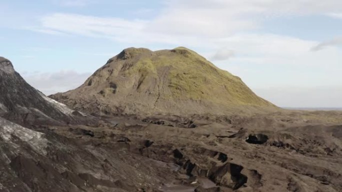 冰岛一个较大的冰川的概览