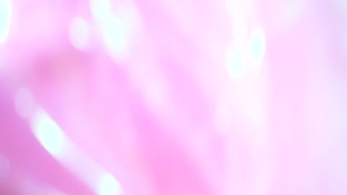 抽象bokeh模糊粉色背景，漏光，镜头耀斑，4k视频