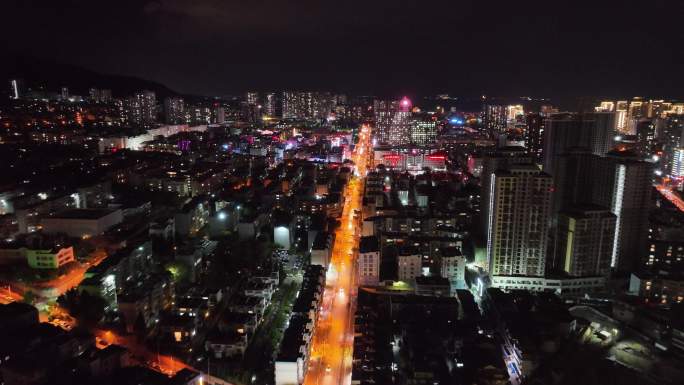 大理夜景航拍