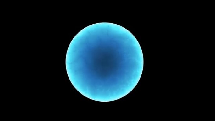 蓝色的闪电环，行星地球，由粒子组成的地球metaverse抽象的能量环与闪电放电。渐渐地，环出现了，