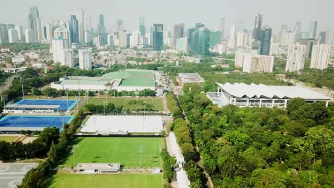 Senayan体育场建筑群的鸟瞰图